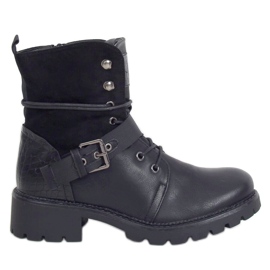Black Workery boots 1215-PA Zwart