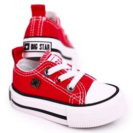 Klassieke lage kindersneakers Big Star HH374196 rood