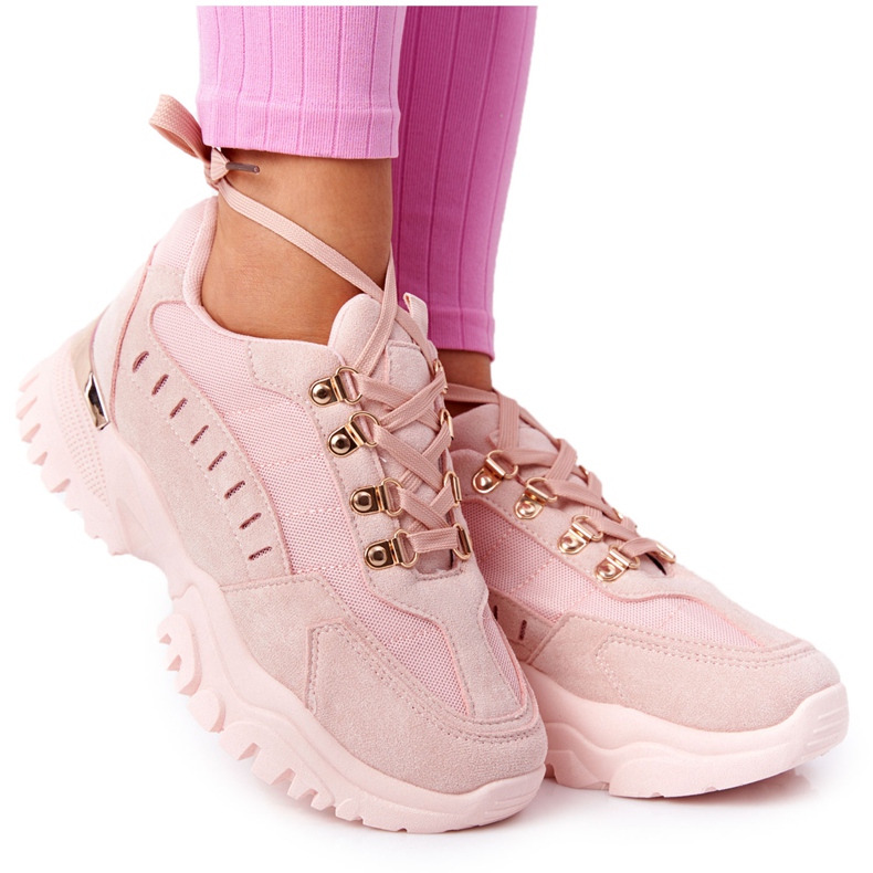 PS1 Damessneakers met grote zool Roze Good Mood
