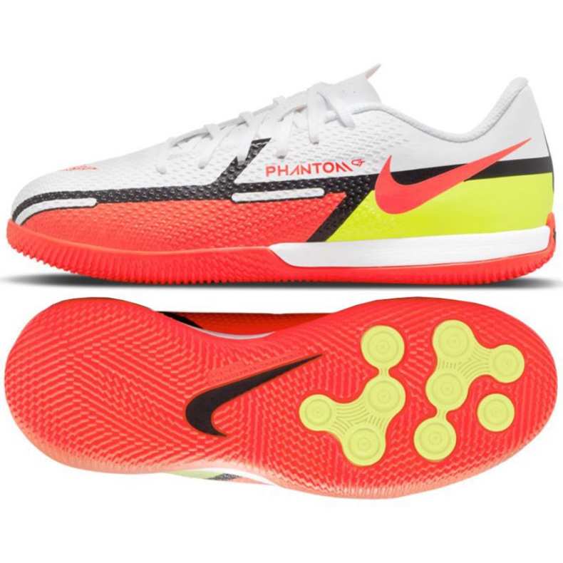 Nike Phantom GT2 Academy Ic Jr DC0816 167 voetbalschoen geel, veelkleurig wit