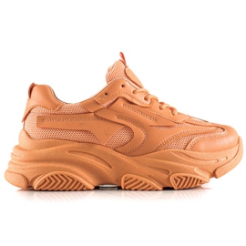 Seastar Modieuze sneakers met mesh oranje