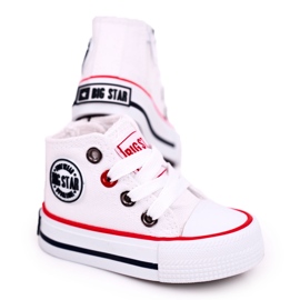 Hoge kindersneakers met rits Big Star HH374187 Wit