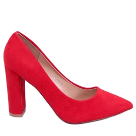 BM Pumps op de Scully Red-paal rood