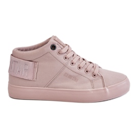 Dames Classic High Top Sneakers Big Star LL274004 Nude roze
