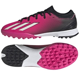 Adidas X Speedportal.3 Tf Jr GZ2465 voetbalschoenen roze rozen en paars
