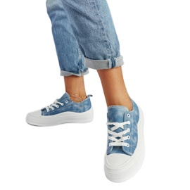 Blauwe Blais-platformsneakers