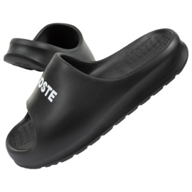 Lacoste Serve Slide 2002H-slippers zwart