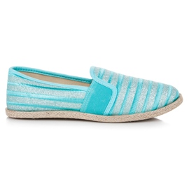 Blauwe espadrilles