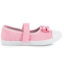 Klittenbandsluiting van Mckeylor wit roze