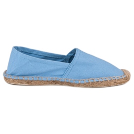 Blauwe espadrilles
