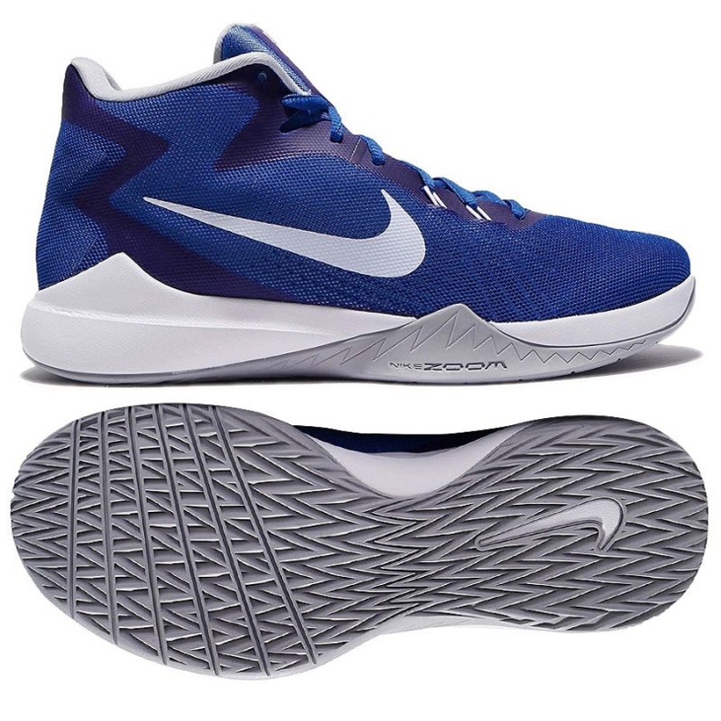 Basketbalschoenen Nike Air Precision M blauw