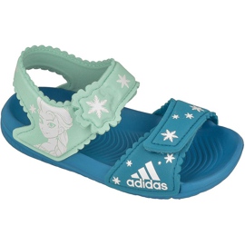 Adidas Disney Frozen AltaSwim Kids BY8963 sandalen blauw groente
