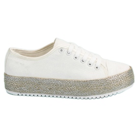 Witte espadrilles