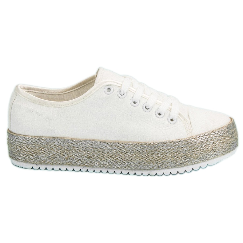 Witte espadrilles