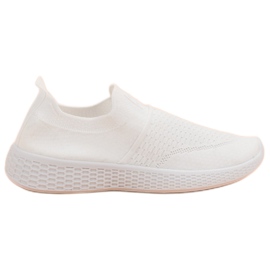 Weide Modieus textielschoeisel wit