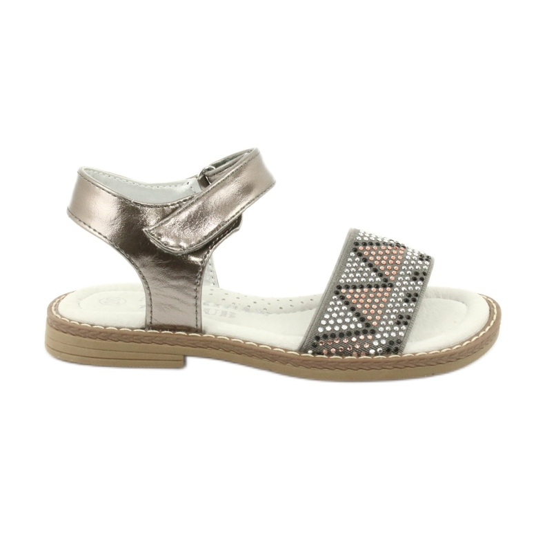 American Club GC08/20 Pewter metallic sandalen voor meisjes zilver
