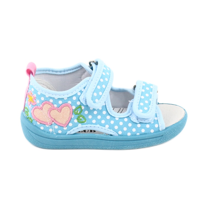 American Club Kinderschoenen pantoffels sandalen hartjes Amerikaans TEN20 wit blauw roze