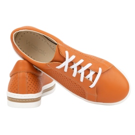 WASAK Damesschoenen leren sneakers 0675W oranje 4