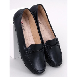 Klassieke loafers met leren binnenzool Debell Black zwart 1
