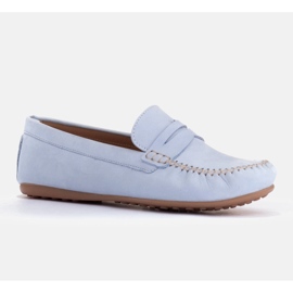 Marco Shoes Klassieke loafers van zacht leer blauw 1