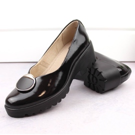 Dames lakleren schoenen met decoratie Filippo DP4569 zwart 7