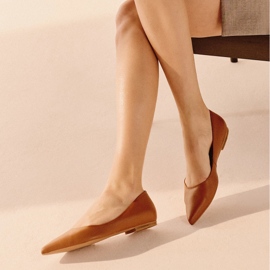 Marco Shoes Subtiele ballerina's bruin 1