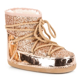 Ideal Shoes Gebonden Snowboots Met Glitter roze 2