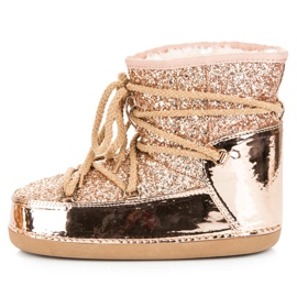 Ideal Shoes Gebonden Snowboots Met Glitter roze 3