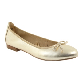 Caprice ballerina's gouden schoenen voor dames 22102 1
