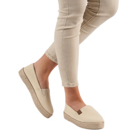 Beige espadrilles instapper 2
