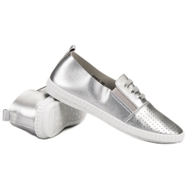 Super Mode Zilveren sneakers grijs 5