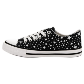 J. Star Zwarte sneakers met sterren 1