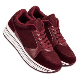 Comfortabele sportschoenen veelkleurig rood 2