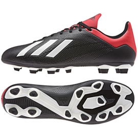 Adidas X 18.4 Fg M BB9375 voetbalschoenen zwart zwart 3