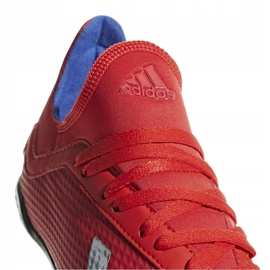 Adidas X 18.3 Tf Jr BB9403 voetbalschoenen veelkleurig rood 4
