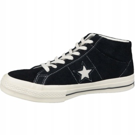 Converse One Star Ox Mid Vintage Suede M 157701C schoenen zwart 1