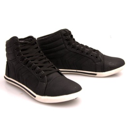 Modieuze hoge sneakers 012M zwart 2