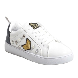 856-Y witte sneakers rijkelijk versierd 1
