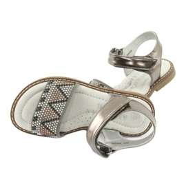 American Club GC08/20 Pewter metallic sandalen voor meisjes zilver 5