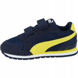 Puma St Runner V 2 Infants Jr 367137-09 marineblauw geel 1