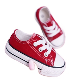 FRROCK Rode Filemon Classic-sneakers voor kinderen wit rood 2
