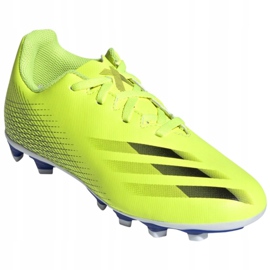 Adidas X Ghosted.4 FxG Jr FW6933 voetbalschoenen geel veelkleurig 3