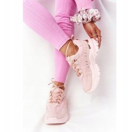 PS1 Damessneakers met grote zool Roze Good Mood 3
