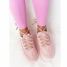 PS1 Damessneakers met grote zool Roze Good Mood 5