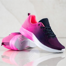 Bona Sneakers met ombre-effect paars marineblauw roze 1