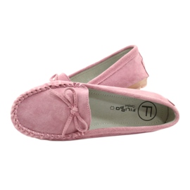 Dames leren loafers roze Filippo DP1204 / 21 PI 4