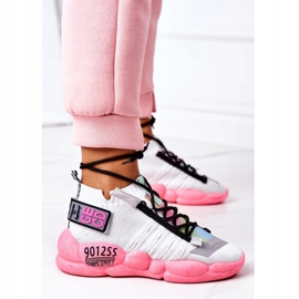 PS1 Dames sportschoenen Sneakers Wit-Roze Bubble Tea 3