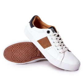 Leren Sneakers Big Star II174037 Wit-Beige bruin 6