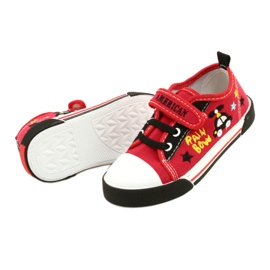 American Club Ten15 Rode sneakers met klittenband rood 4