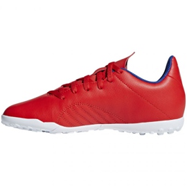 Adidas X 18.4 Tf Jr BB9417 voetbalschoenen sinaasappels en rood rood 2